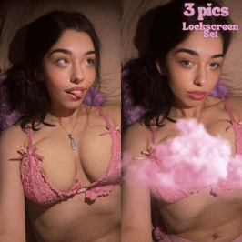 3 Pic Pink Lace Lockscreens