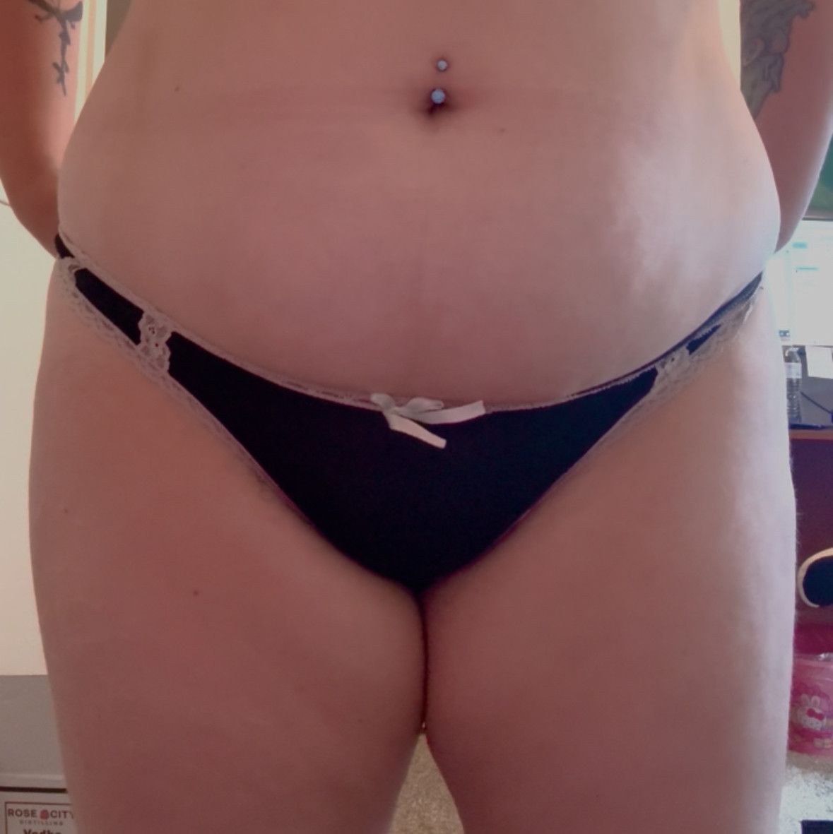 Worn Cotton Thong Panty FREE SHIPPING