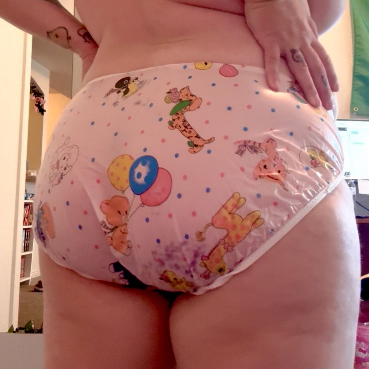 Worn Plastic Panty FREE SHIPPING