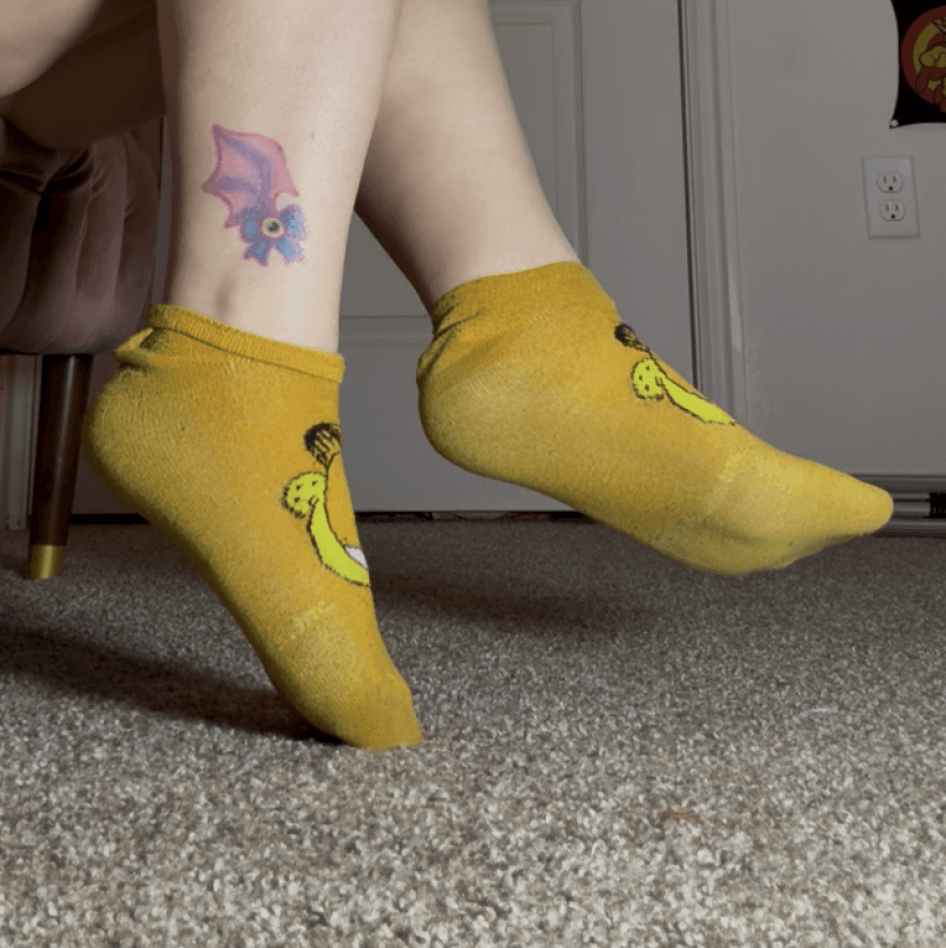 Worn Ankle Socks