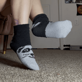 Worn Fuzzy Socks