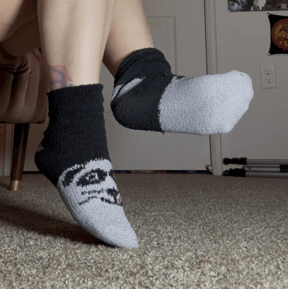 Worn Fuzzy Socks