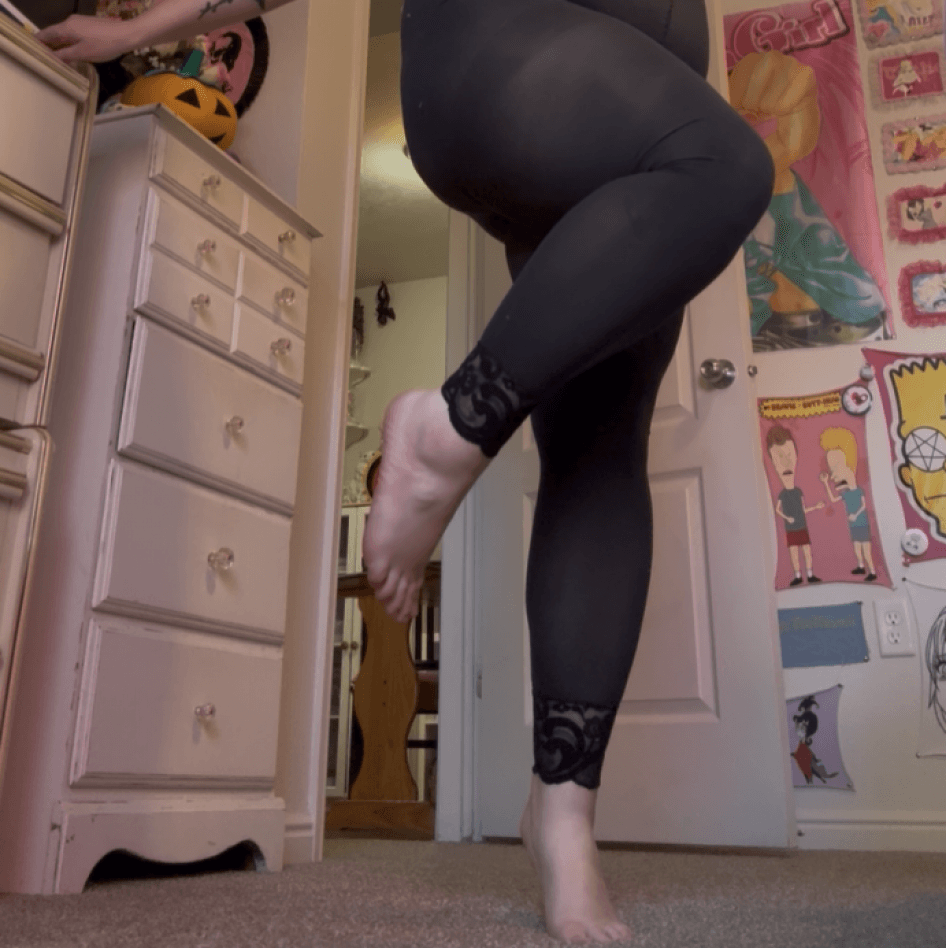 Worn Nylon Black Footless FREE SHIPPING