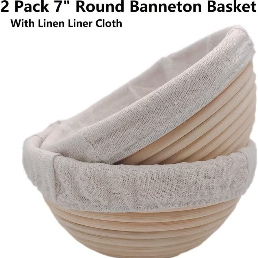 round banneton basket