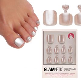 toe nail press on pedi