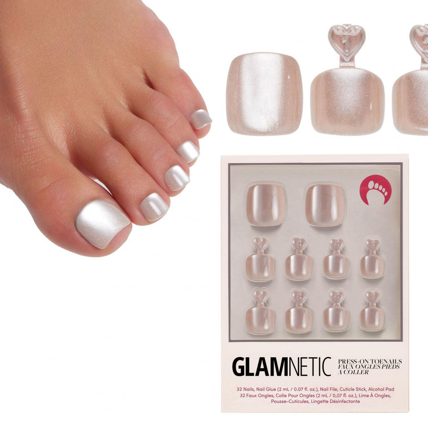 toe nail press on pedi