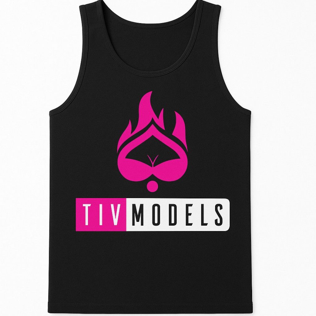 Tiv models black tank top