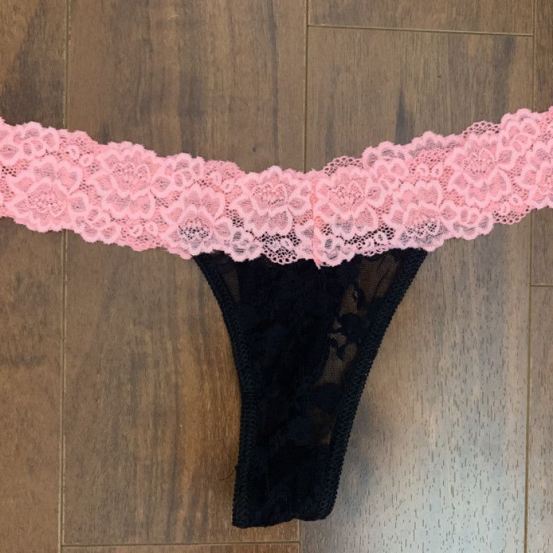 Francesca Le Worn Panties Black Lacy
