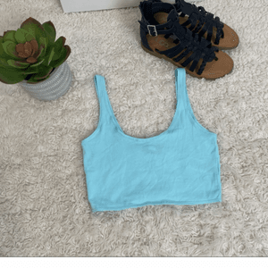 NWT Topshop Petite Lycra Teal Sports Bra