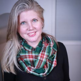 Green and Red Plaid Infinity Scarf