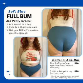 Soft Blue Full Bum Panties
