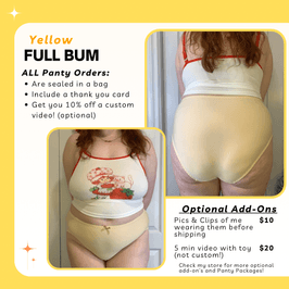 Yellow Silky Full Bum Panties