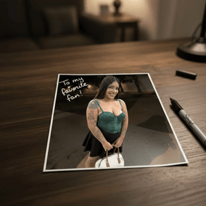 Autographed photograph of Ale Andrade