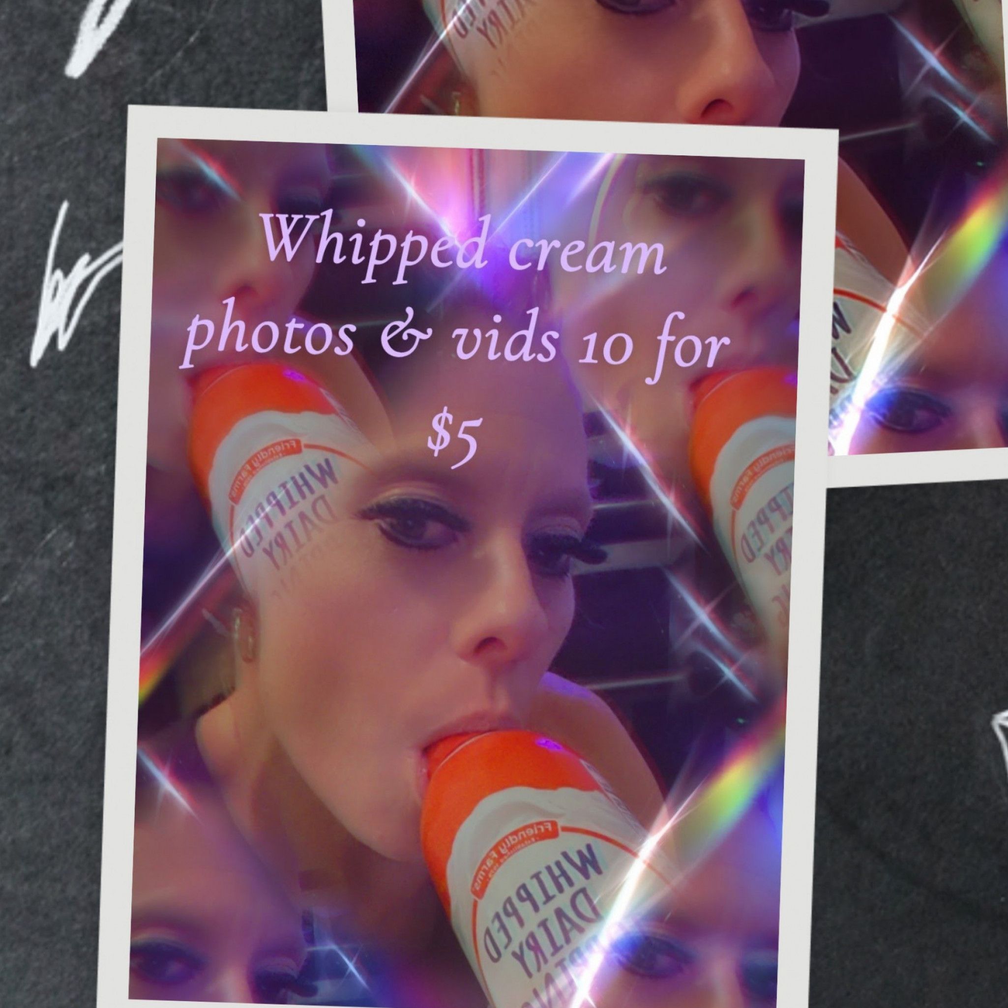 Naked with whipped cream on top ANYONE