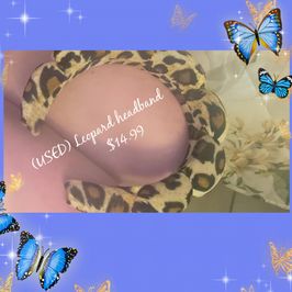 Leopard designed headband