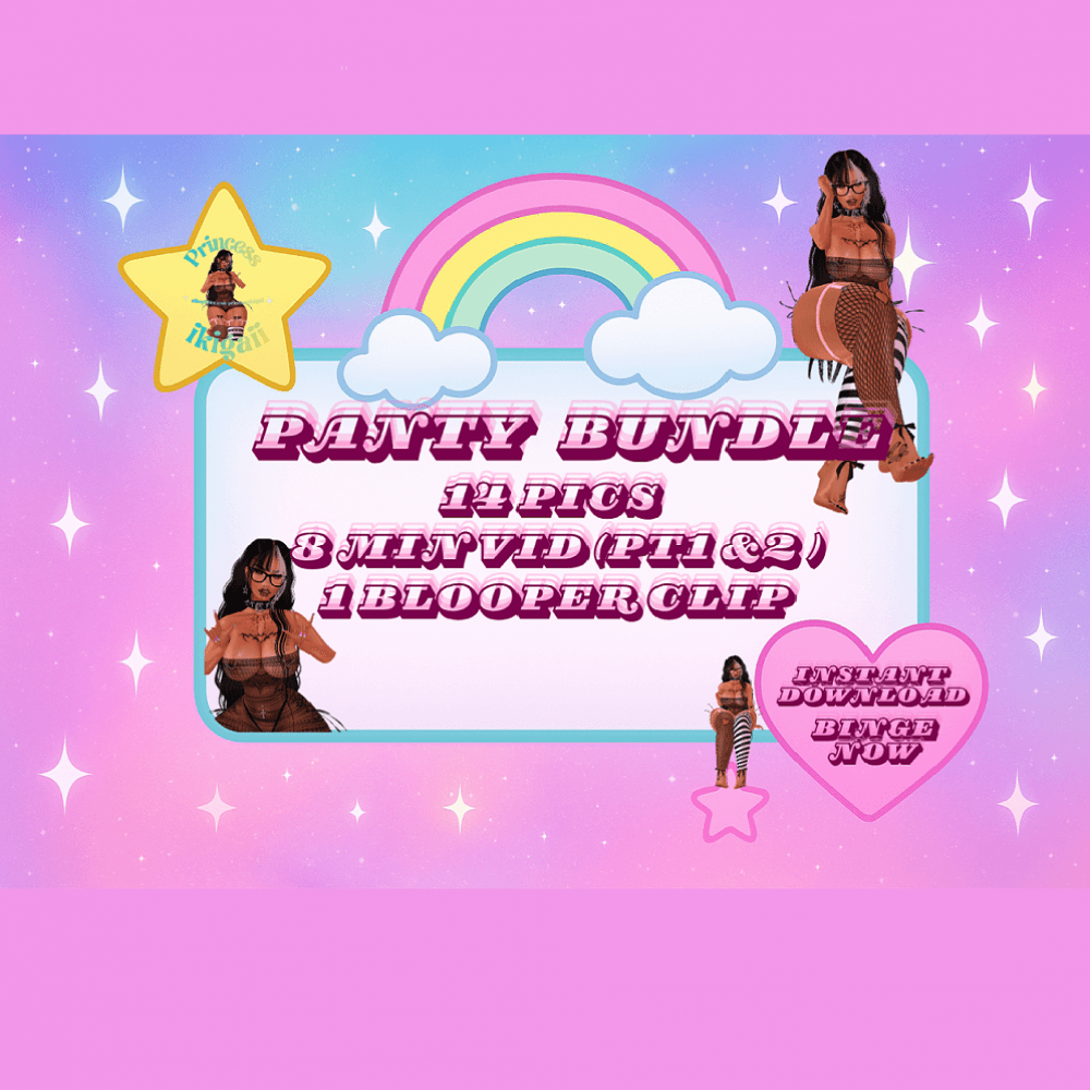 Ebony Panty Play Pics n Vids