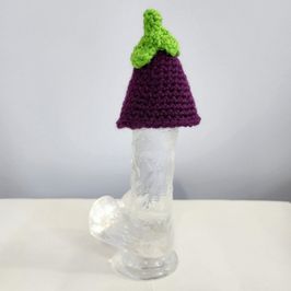 Eggplant Emoji XL Penis Hat Dildo Cover