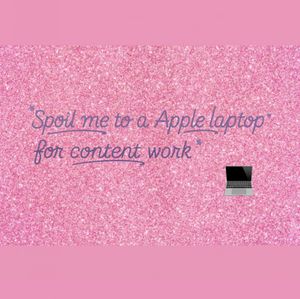 Spoil me too a laptop