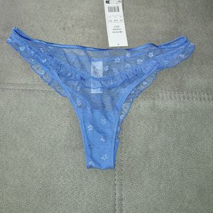Blue thong Brigitte Bardot