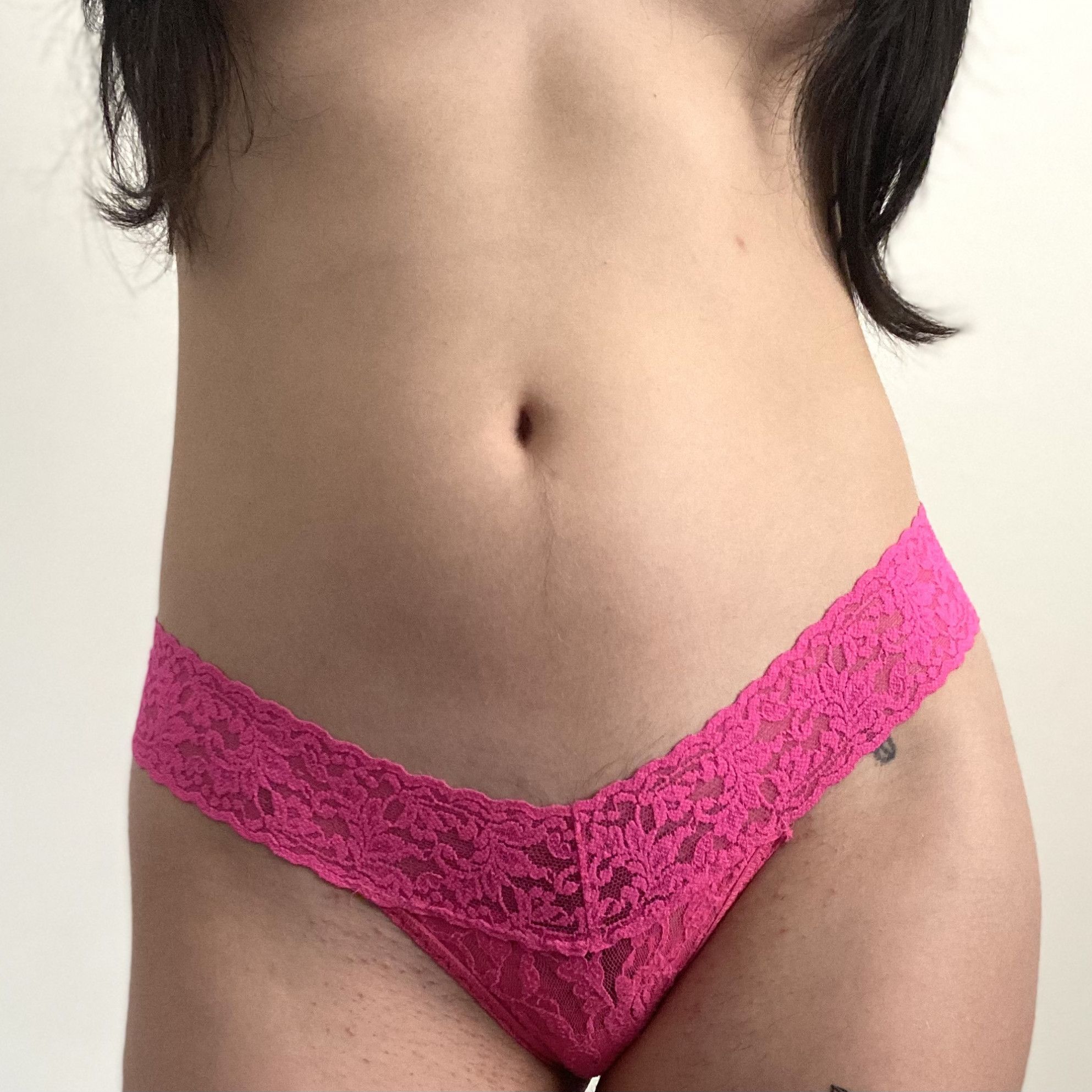 Pink Lace Thong