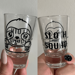 Sloth Squad Shot Glass