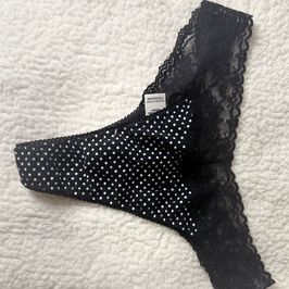 Cute Black and White Polka Dot Panties