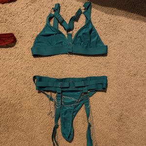 2 piece Green lingerie set