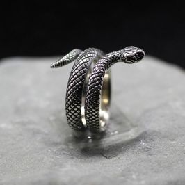 Give me the Single Stone Snakes Ring