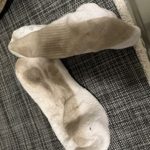 Dirty white socks