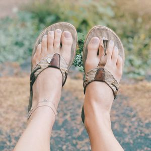 Dirty Flip Flops WELL WORN