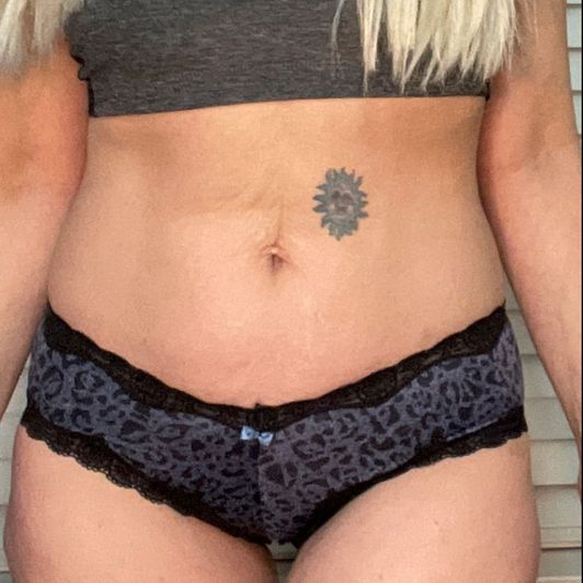 VS SATIN LACE LEOPARD PANTIES