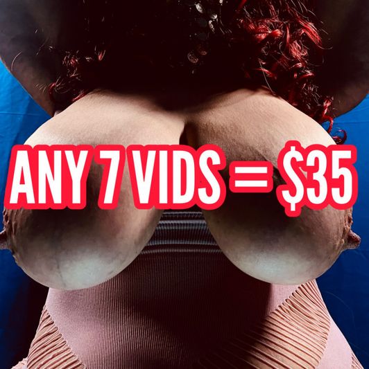 ANY SEVEN VID BUNDLE