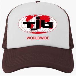 TJB World Wide Trucker Hat BrownWhite