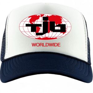 TJB World Wide Trucker Hat NavyWhite