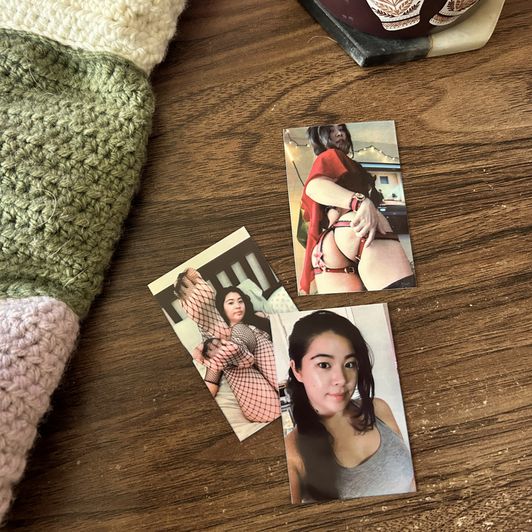 3 Printed wallet size pictures of your choosing