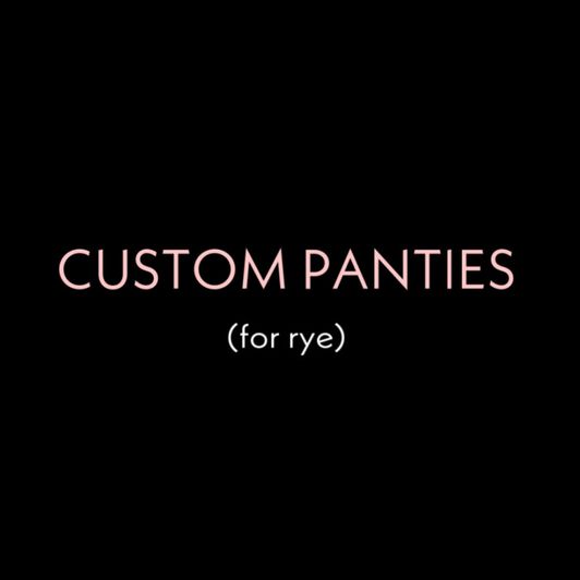 Custom Panties