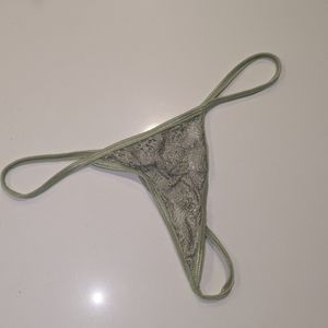 Green Lace Thong