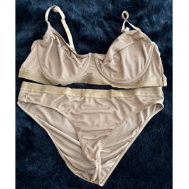 Brown bra and panty set