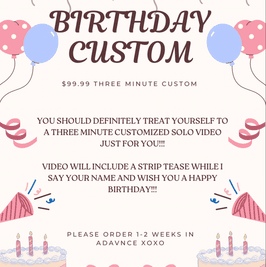 Custom Birthday Video For You
