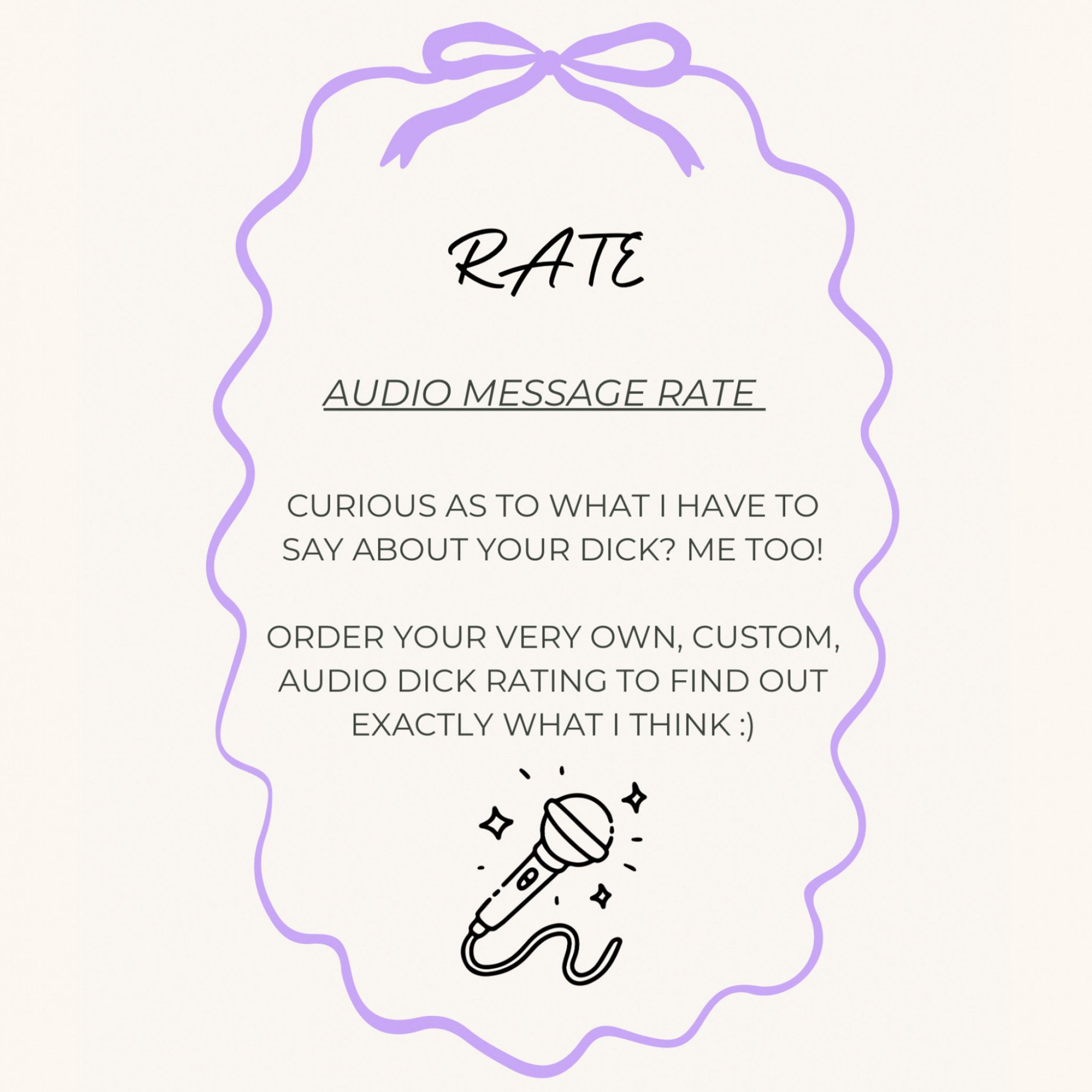 Voice Message Dick Rate