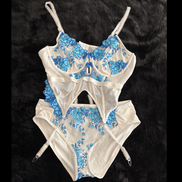 White and Blue Lingerie