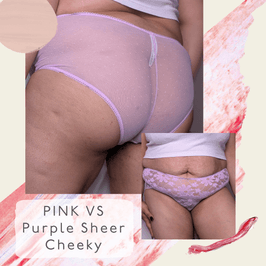 Pink VS Purple Sheer Cheeky XL