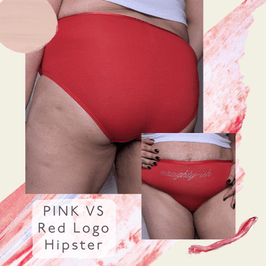 Pink VS Red Logo Hipster XL