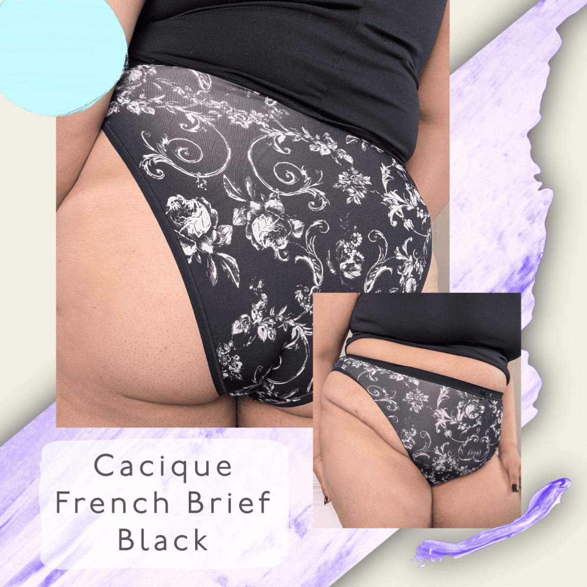 Cacique French Brief Black