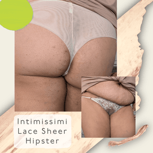Intimissimi Embroidered Sheer Lacy Cheeky XL