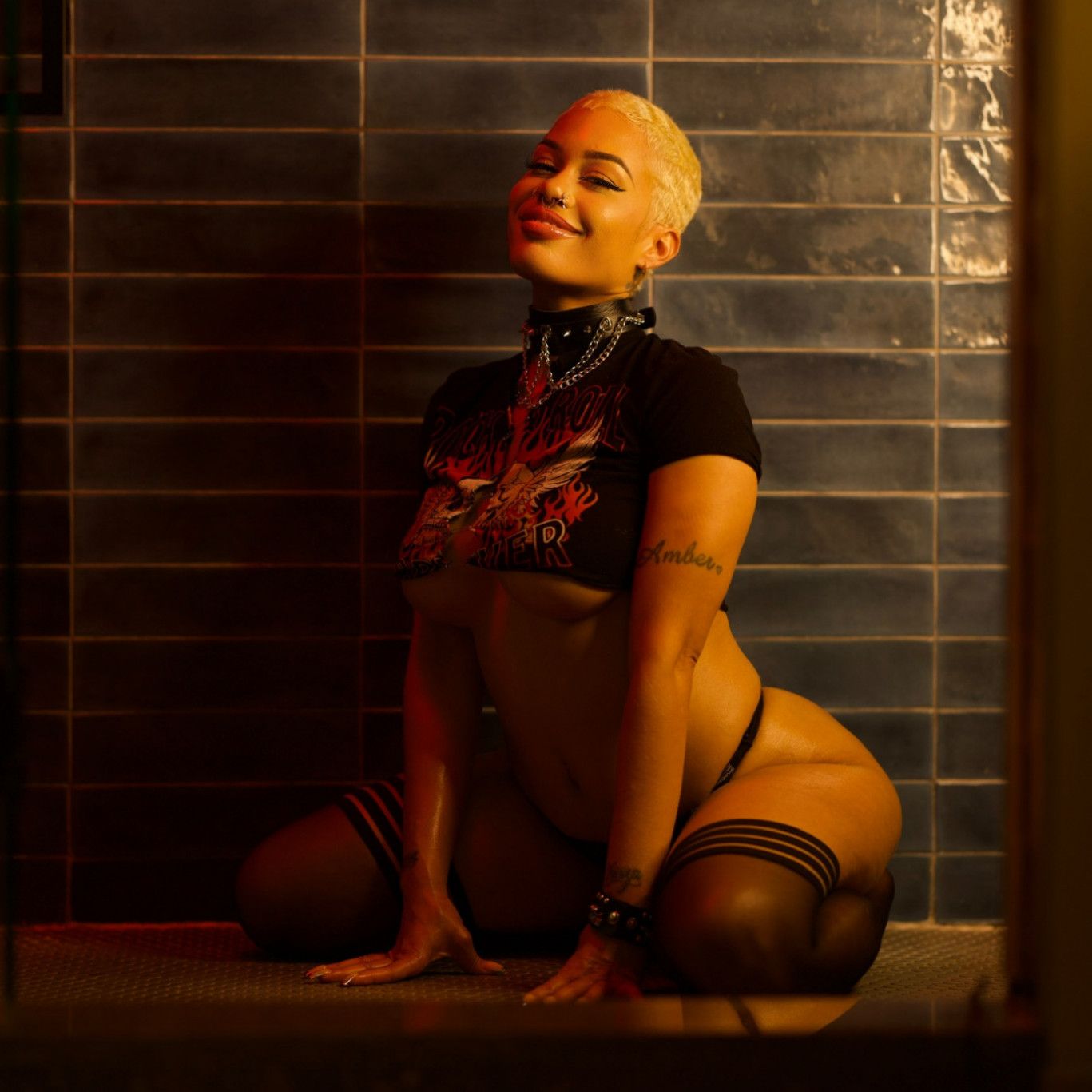 Dark Room Glam Tease  SFW Editorial Set