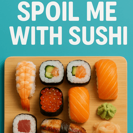 Spoil me with sushi