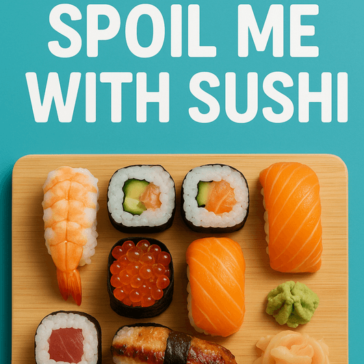 Spoil me with sushi