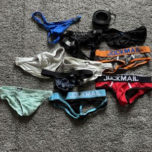 Collection of briefs and a belt