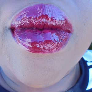Big Red Juicy Lips In The City